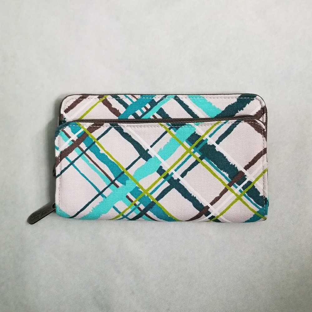 Thirty One Wallet Sea Plaid